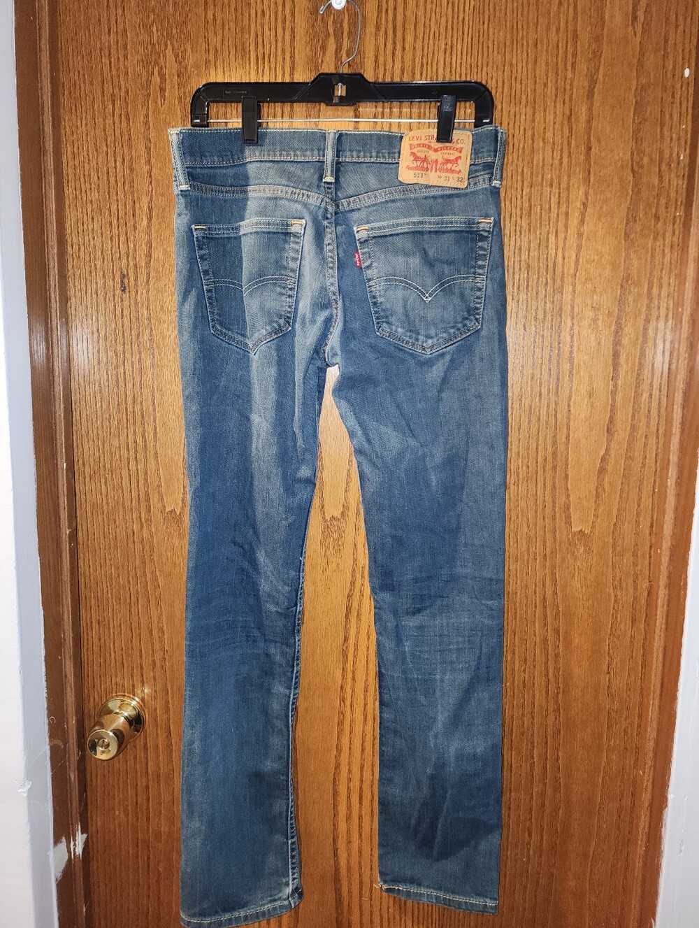 Levi's 511 Blue Denim Slim Straight Jeans 31 W 32 L